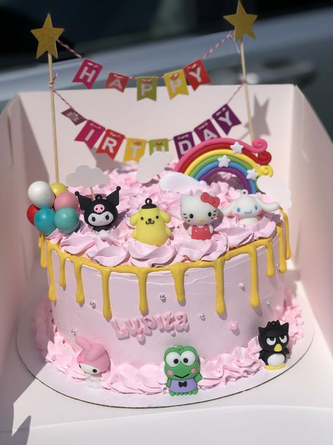 Sanrio Birthday Cake Ideas, Hello Kitty And Friends Cake Ideas, Hello Kitty And Friends Birthday Cake, Hello Kitty Party Food, Hello Kitty And Friends Birthday Party, Sanrio Party Ideas, Hello Kitty And Friends Party, Sanrio Cake Birthday, Sanrio Birthday Party Ideas