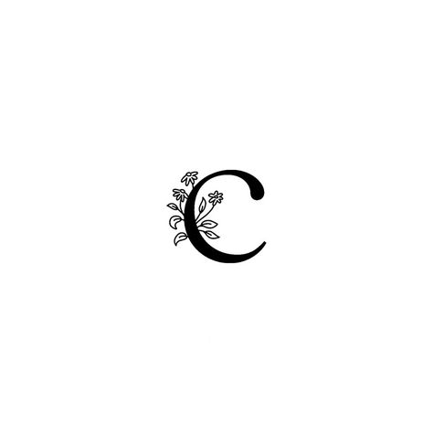 C Initial Tattoo Letter C, Small C Tattoo Letter, Initial C Tattoo, Initial Tattoo C, C Tatoos, Tattoos For My Sister, Tattoo Letter C, Cursive C Tattoo, C Tattoo Initial