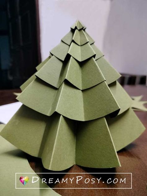 3d Paper Christmas Tree Diy, 3d Christmas Tree Template, Paper Christmas Tree Diy, 3d Paper Christmas Tree, Paper Christmas Trees, Christmas Printable Activities, Christmas Door Decoration, Christmas Tree Template, Christmas Tree Diy