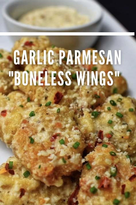 Baked Garlic Parmesan Boneless Wings, Copycat Garlic Parmesan Wings, Boneless Chicken Wings Garlic Parmesan, Applebees Garlic Parmesan Wings, Boneless Garlic Parmesan Wings, Garlic Parm Boneless Wings, Buffalo Wild Wing Garlic Parmesan Chicken, Garlic Parmesan Wings Buffalo Wild Wings, Buffalo Wild Wings Garlic Parmesan Sauce Chicken