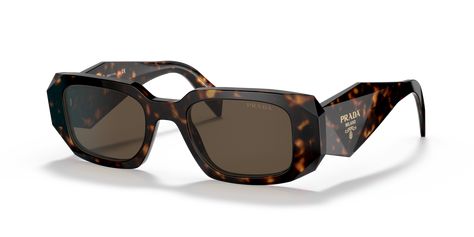 Prada Tortoise Sunglasses | Glasses.com® | Free Shipping Prada Pr 17ws, Fashion Leaders, Tortoise Sunglasses, Havana Brown, Maui Jim, Prada Sunglasses, Sunglass Hut, Color Lenses, Rectangle Sunglasses