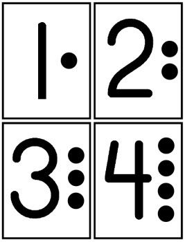 Printables to Help with Numbers and Counting Concepts: Flash Cards with Numbers (1 of 7 Types of Flash Cards) Preschool Number Cards, Kindergarten Numeracy, Subitizing Cards, Math Flash Cards, Flashcards For Toddlers, Math Center Games, Number Flashcards, Math Number Sense, Numbers Kindergarten