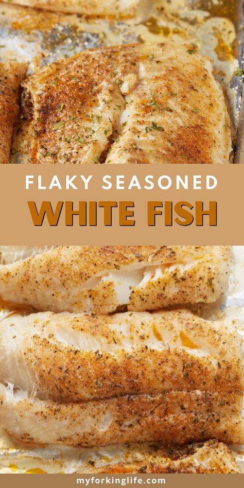 Whiting Recipe, Fish Seasoning Recipe, Baked Swai, White Fish Recipes Healthy, White Fish Recipes Baked, Cod Fish Recipes Baked, Fresh Fish Recipes, Oven Baked Fish, Cod Fish Recipes