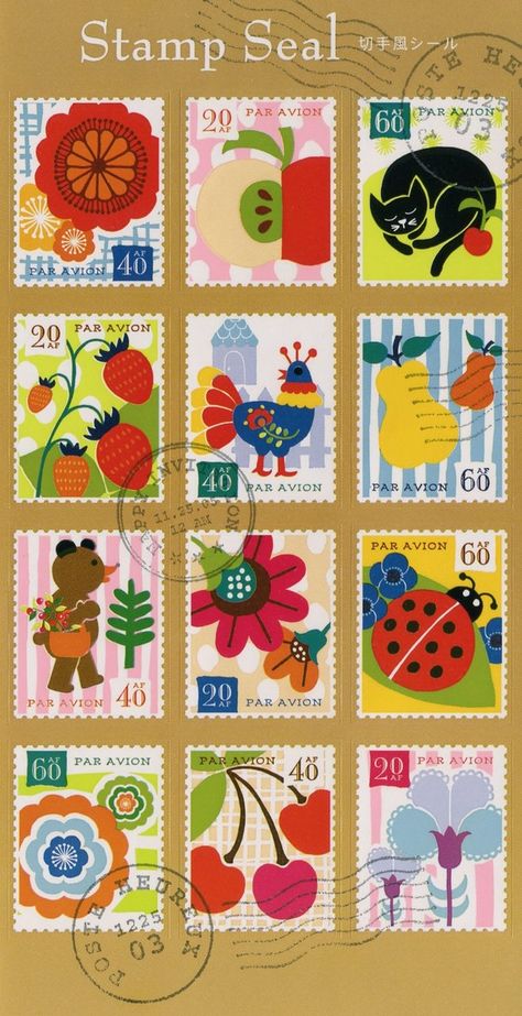 stamps Vintage Mail Stamps, Stamp Sticker Design, Vintage Stamp Art, Vintage Stamp Illustration, Postal Stamps Design, Postage Stamp Illustration, Cute Stamps Design, Cute Postage Stamps, Post Stamp Design