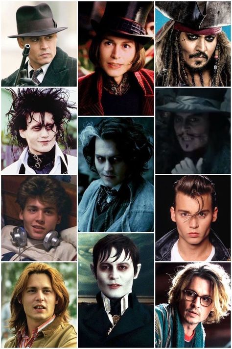 Jonny Depp Costumes, Johnny Depp Characters Costumes, Johnny Deep Costumes, Johnny Depp Movies Characters, Johnny Depp Halloween Costumes, Jonny Depp Tattoos, Johnny Depp Costumes, Johnny Depp Collage, Johnny Depp Character