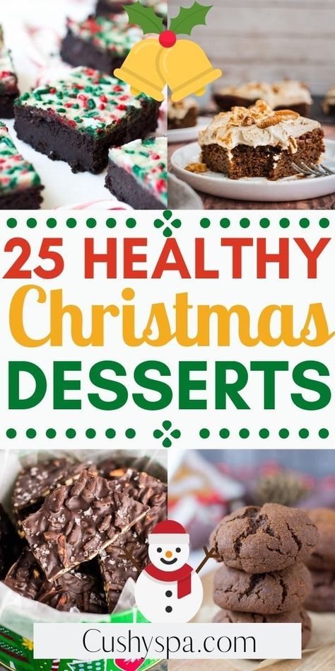 Healthy Christmas Treats Clean Eating, Healthy Holiday Desserts Christmas, Low Cal Christmas Treats, Low Calorie Holiday Recipes, Christmas Dessert Healthy, Low Cal Christmas Desserts, Healthier Christmas Desserts, Low Sugar Christmas Desserts, Healthy Christmas Deserts