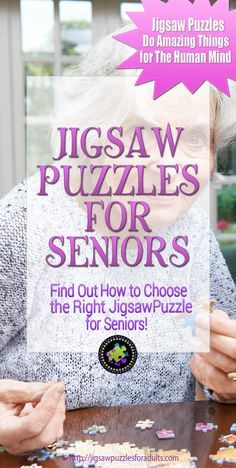 You’ll find plenty of Jigsaw Puzzles for Seniors with different activity levels from our selection of large piece jigsaw puzzles for older adults that are easier to hold.If you are looking for Jigsaw Puzzles for Seniors with Mild Cognitive Impairment, Dementia or Alzheimers there is a good selection of puzzles with as little as 12 pieces to 500 large format pieces. Puzzle Organization, Difficult Jigsaw Puzzles, Larger Piece Jigsaw Puzzles, Cognitive Impairment, Best Jigsaw, Hobbies For Adults, Large Puzzle Pieces, Difficult Puzzles, Free Jigsaw Puzzles