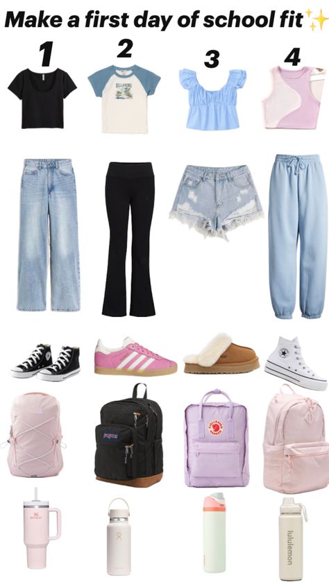 ✨ School Fit, Casual Preppy Outfits, Trendy Outfits For Teens, 1st Day Of School, 1st Day, School Fits, Just Girly Things, Preppy Outfits, Pick One