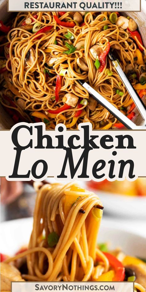 Chicken Low Mein Recipe, Chicken Lo Mein Recipe Easy, Low Mein Recipe, Shortcut Recipes, Easy Chicken Lo Mein, Easy Lo Mein Recipe, Low Main, Survival Recipes, Chicken Lo Mein Recipe