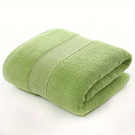 1pc Cotton Luxury Premium Bath Towel High Absorbent Soft Comfortable Bath Towel Bathroom Accessories 55 1 27 5in - Home & Kitchen - Temu United Kingdom Green Bath Towels, Ceramic Soap Dispenser, Soft Bath Towels, Spa Day At Home, Mens Pajamas Set, Cotton Bath Towels, Bath Towel, Bath Towels, Bosnia And Herzegovina