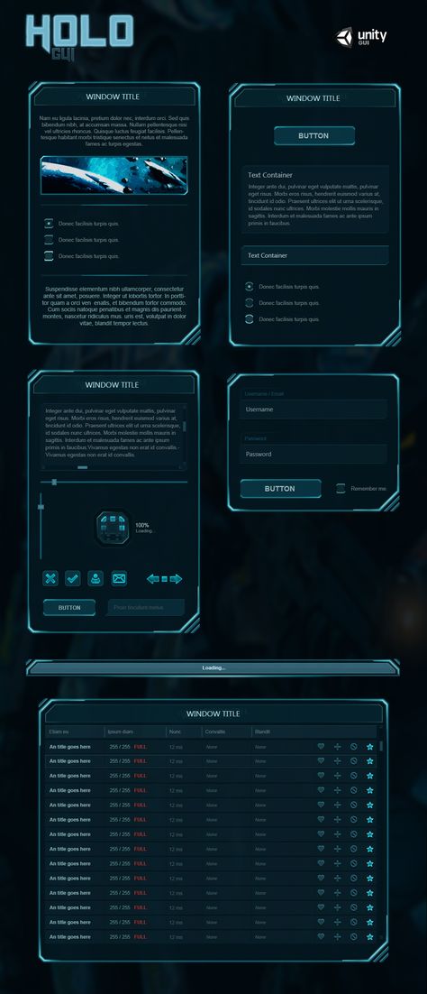 Holo GUI by Evil-S Sci Fi Interface Design, Sci Fi Design Tech, Game User Interface Design, Game Ui Design User Interface, Scifi Interface, Sci Fi Interface, Sci-fi Ui, Window Background, Sci Fi Games