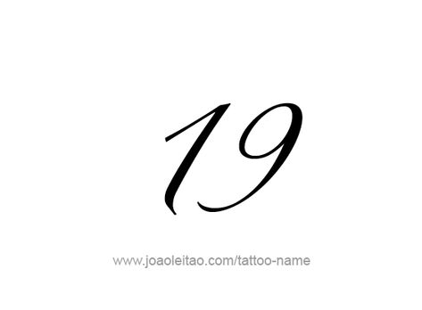 Nineteen-19 Number Tattoo Designs - Page 3 of 4 - Tattoos with Names 19 Tattoo Number Fonts, 19 Number Tattoo, October Font Ideas, Number 19 Tattoo, October Font, 19 Tattoo, Tattoos With Names, Number Tattoo Fonts, Fonts For Logos