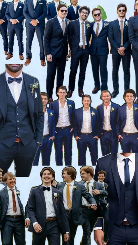 Groomsmen Attire Khaki, Groomsman Attire, Blue Groomsmen, Groomsmen Attire, Wedding Inspo, Wedding Ideas, Navy, Blue