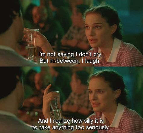 Natalie Portman Movie Lines Deep, Best Movie Quotes, Series Quotes, The Heart, Septième Art, Garden State, Movie Quote, Movie Lines, Film Quotes