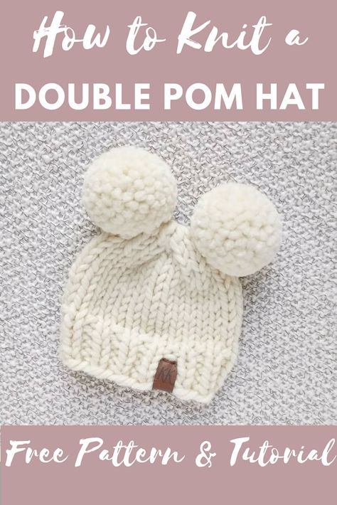 Click for the free knitting pattern with video tutorials! From www.kniftyknittings.com Minion Crochet Patterns, Baby Hat Knitting Patterns Free, Colourful Crochet, Baby Hat Knitting Pattern, Knitting Patterns Free Hats, Baby Hat Patterns, Baby Knitting Patterns Free, Haken Baby, Baby Hats Knitting