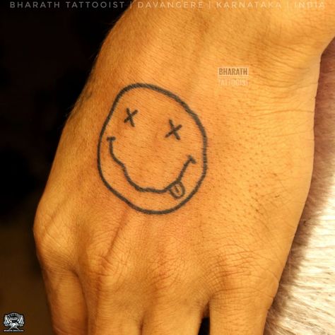 Smiley Emoji Tattoo Tattoo By Bharath Tattooist Appointments and Bookings Contact 8095255505 "Tattoo Gallery" 'Get Inked or Die Naked' #emojitattoos #smileytattoo #smileyemoji #smileyemojitattoo #trending #tattoos #tattoo #tattoos #tattoopic #bharathtattooist #bharathtattooartist #bharathstattoogallery #tattoogallery #hindinametattoos #mumbaitattoos #delhitattoo #davangeretattooartist #davangere #davangere Smiley Emoji Tattoo, Smiley Tattoo Design, Smiley Tattoo, Emoji Tattoo, Smiley Face Tattoo, H Tattoo, Trending Tattoos, Smiley Emoji, Knee Tattoo