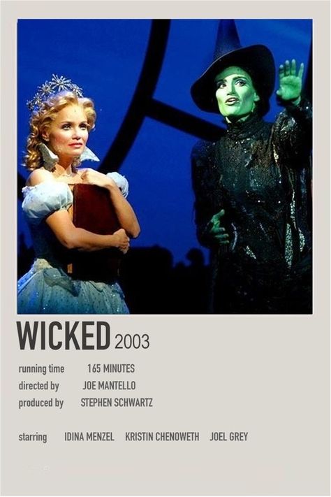 Wicked Musical Poster, Musical Theatre Posters Aesthetic, Musical Theater Poster, Musicals Posters, Wicked Poster, Broadway Musicals Posters, Musical Theatre Posters, Musical Posters, Musical Wallpaper