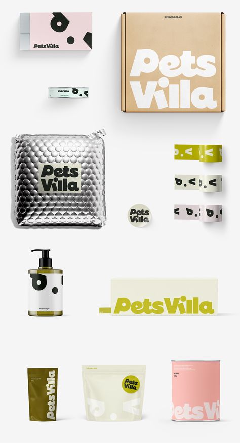 Pets Villa Brand identity | Behance :: Behance Pet Brand, Shoe Design Sketches, Graphic Design Packaging, Design Packaging, Ux Web Design, Branding Packaging, Prop Design, Environmental Graphics, Sound Design