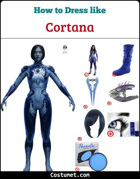 Cortana Cosplay, Halo Cortana, Jen Taylor, Halo Game, Womens Cosplay, Costume For Halloween, Dusky Blue, Blue Bodysuit, Cosplay Halloween