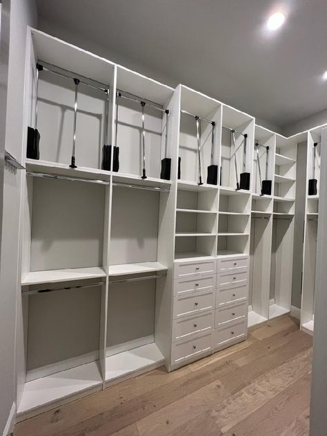 Closet Design Plans, Closet Redesign, Clothing Rack Bedroom, Master Closet Design, Closet Redo, Closet Addition, Dream Closet Design, Closet Design Layout, Farm Living