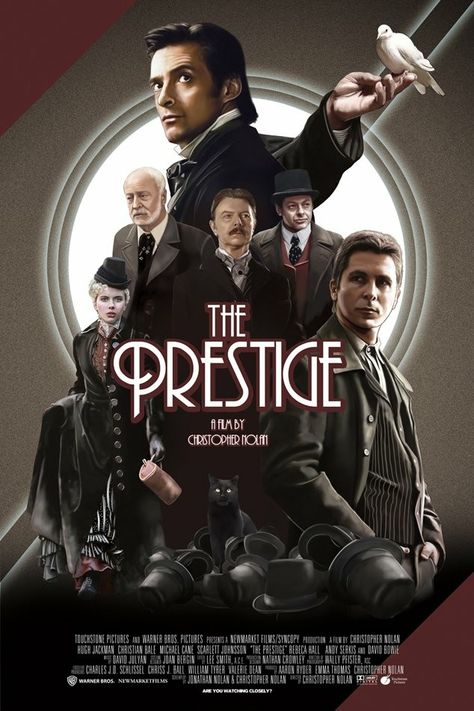 'The Prestige' (2006) The Prestige 2006, The Prestige Poster, The Prestige Movie, Best Movies List, Nolan Film, Movie Synopsis, Classic Movie Posters, Movie Posters Design, Cinema Posters