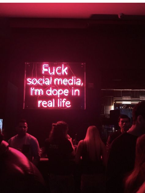 Stop Social Media, Funny Sports Pictures, Neon Quotes, Neon Words, Neon Aesthetic, Neon Wallpaper, Neon Art, Neon Lights, Red Aesthetic