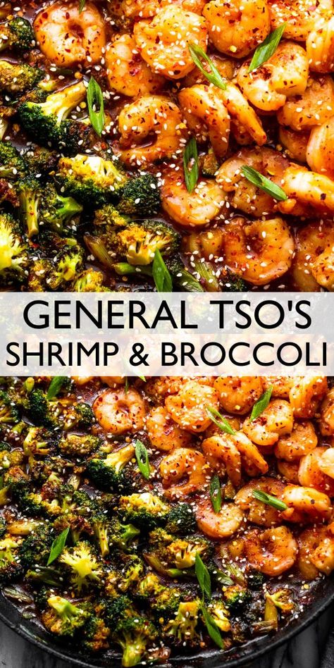 Shrimp Broccoli, Homemade Chinese Food, Shrimp And Broccoli, Shrimp Dinner, General Tso, Chinese Cooking Recipes, Broccoli Recipe, Easy Healthy Dinner, Shrimp Recipes For Dinner