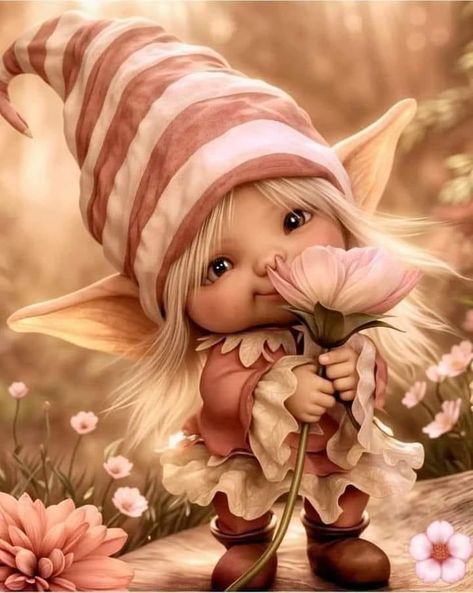 Lady Gnome, I Love You Pictures, Angel Images, Fairy Pictures, Cute Fantasy Creatures, Childrens Books Illustrations, Ganesha Pictures, Fairies Elves, Butterfly Fairy