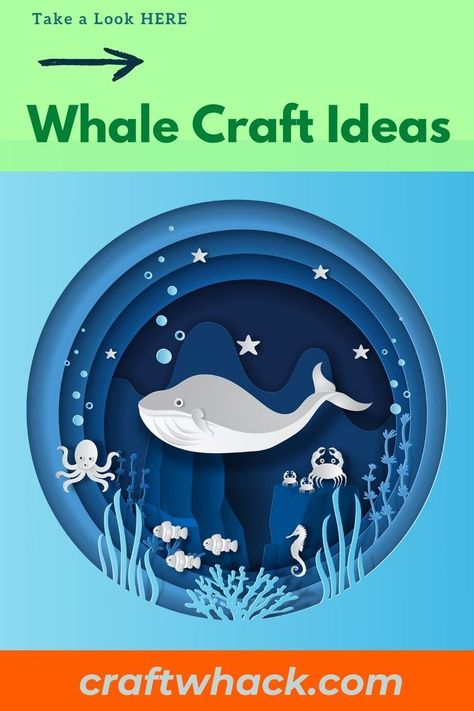 Whale Crafts For Kids, Whale Craft, Whale Crafts, Open Ended Art, Whale Art, A Whale, Mom Art, Crafts For Kids To Make, Humpback Whale