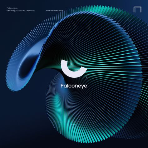 Falconeye - Strategic Visual Identity Design :: Behance Tech Design Graphic, Geometric Branding, Technology Graphic Design, Technology Design Graphic, Web Design Mobile, Energy Logo, 타이포그래피 포스터 디자인, Key Visual, Typography Layout