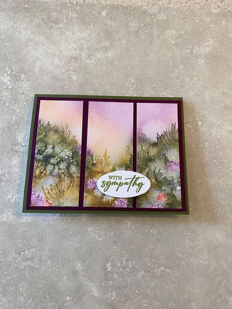 Stampscapes Cards, Stampin Up 2024-2025 Cards, Stampin Up In The Moment, Sympathy Cards Stampin Up Ideas 2022, Handmade Sympathy Cards, Su Sympathy Card Ideas, Sympathy Cards Handmade Simple, Homemade Sympathy Cards, Thoughtful Journey Dsp Stampin Up Cards