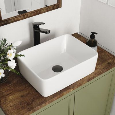 Bathroom vessel sinks and vanities