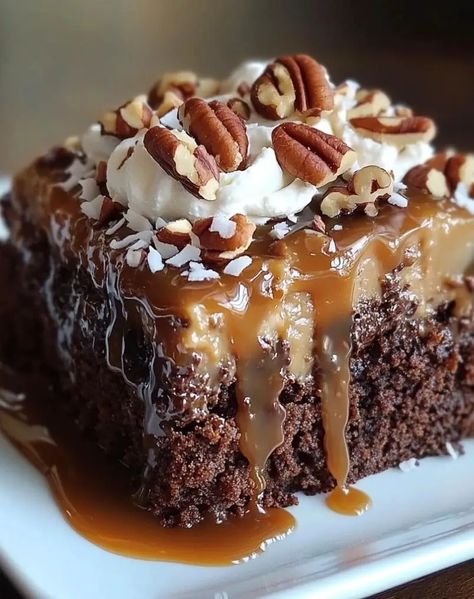 If you’re looking for a dessert that’s irresistibly moist, sweet, and packed with flavor, this German Chocolate Poke Cake is the answer. I made this for the German Chocolate Poke Cake, Chocolate Poke Cake, German Chocolate, Poke Cake, Dessert, Cake