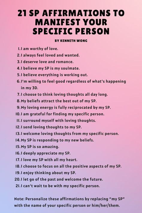 Affirmation For Crush, Affirmation To Manifest Specific Person, Special Person Affirmation, How To Manifest A Specific Person Affirmations, Manifest Specific Person Affirmations, Manifesting Love With A Specific Person, How To Manifest A Specific Person, Manifesting Specific Person, Manifest A Person