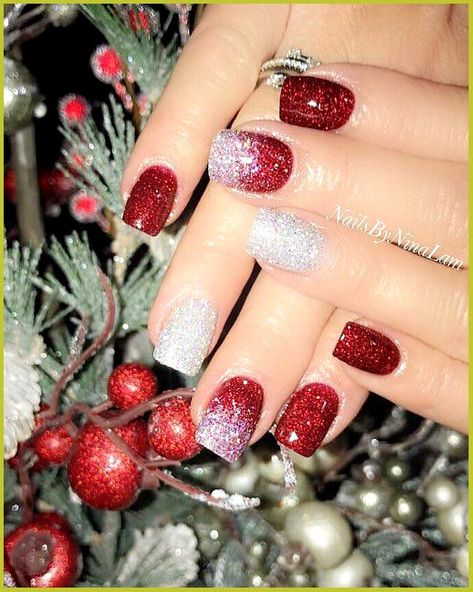 Sns Nails Ideas, Christmas Sns Nails, Christmas Sns Nails Ideas, Sns Nails Designs, Hello Christmas, Dip Manicure, Holiday Nails Christmas, Christmas Instagram, Sns Nails