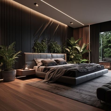 Bedroom Neutral, Black Bedroom Design, Homemade Chicken Noodle, Modern Luxury Bedroom, Painting Wall Decor, Wall Tattoo, Luxury Bedroom Master, Bedroom Bed Design, Modern Bedroom Design