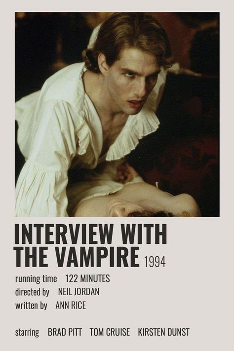 Sleepover Plans, Interview With The Vampire 1994, Best Vampire Movies, Polaroid Movie Poster, Vampire Film, Movies To Watch Teenagers, Istoria Artei, Iconic Movie Posters, Movie To Watch List