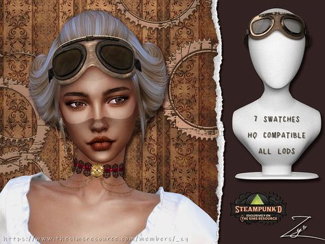 The Sims Resource - Steampunked goggles Sims 4 Aviator Glasses, Sims 4 Cc Scifi Clothing, Sims 4 Ticci Toby Cc, Sims 4 Cc Steampunk Goggles, Sims 4 Steampunk Cc Maxis Match, Ts4 Steampunk Cc, The Sims 4 Hats Cc, Sims 4 Hat Accessories Cc, Steampunk Cc Sims 4