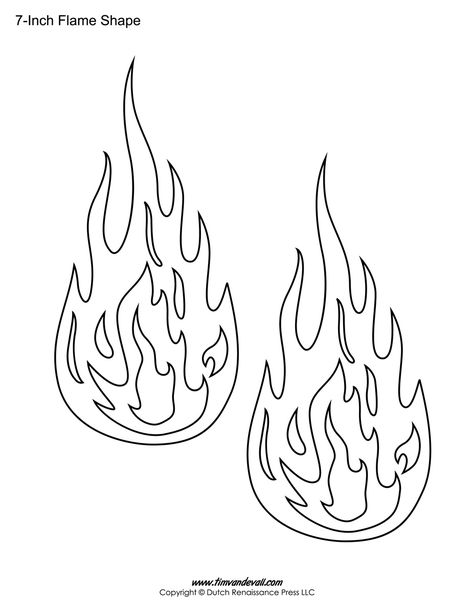 Flame outline Flame Templates, Drawing Flames, Mini Books Diy, Fire Tattoo, Shape Templates, Flame Design, Free Stencils, Easy Coloring Pages, Air Brush Painting