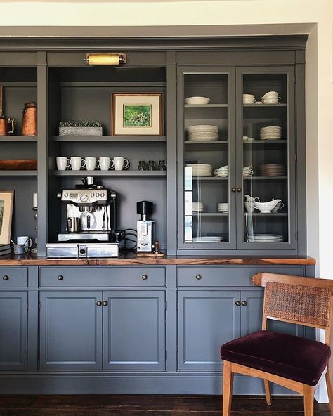 Built In China Cabinet, Jean Stoffer, Coffee Bar Ideas, Pulte Homes, Welsh Dresser, Coffee Bars In Kitchen, Cedar Homes, Home Coffee Bar, Live Today