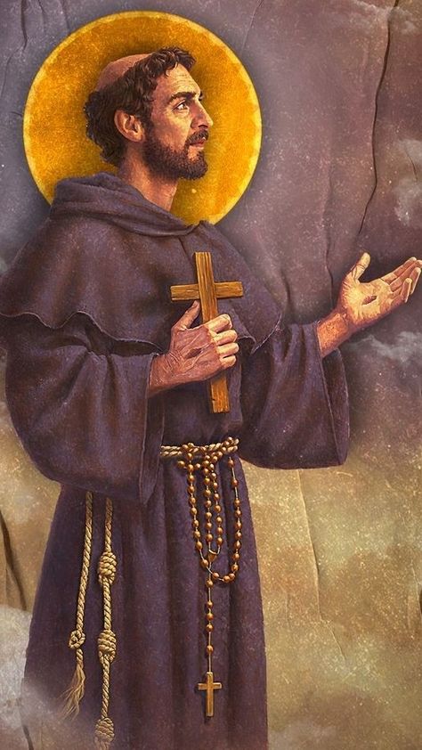 St Francis Assisi, Catholic Wallpaper, Traditional Catholicism, Church Icon, St Francis Of Assisi, Sao Francisco, Bible Illustrations, Muse Art, Francis Of Assisi