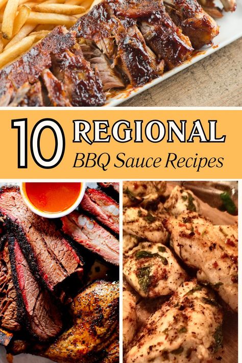 Fire up your taste buds and expand your grilling horizons with this 
exciting exploration of 10 regional BBQ sauces! From the smoky and sweet
 flavors of Texas to the tangy vinegar-based sauces of the Carolina's, 
this roundup is a treasure trove for BBQ enthusiasts and curious cooks 
alike. Frozen Casserole Recipes, Vinegar Based Bbq Sauce, Texas Bbq Sauce, Easy Picnic Food, Barbeque Chicken, Gourmet Grilling, Bbq Sauces, Homemade Tomato Sauce, Bbq Sauce Recipe