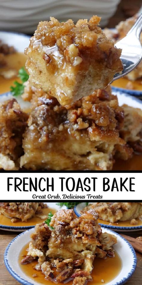 French Toast Casserole Pecan, Baking French Toast, Caramel Pecan French Toast Bake, French Toast Pull Apart Bread, French Toast Casserole Texas Toast, Baked French Toast With Brioche Bread, French Toast With Cinnamon Bread, Overnight French Toast With Cream Cheese, Vanilla Bean French Toast