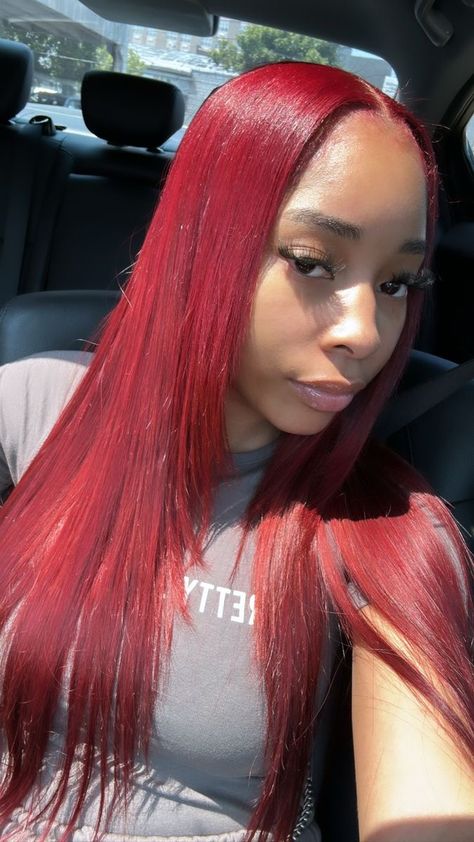 Red Lace Wig, Cosplay Hairstyles, Red Hair Inspo, Sew In Hairstyles, Hair Color Streaks, Dyed Hair Inspiration, Birthday Hair, Hair Advice, Red Wigs