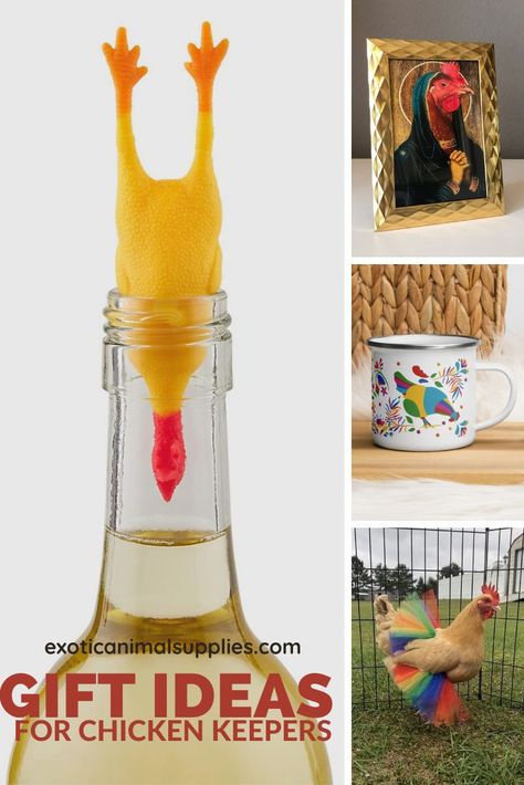 Amazing unique and practical gift ideas for backyard chicken keepers. These gifts for chicken lovers are perfect for Christmas, birthdays, and other holidays. Gifts For Chicken Lovers, Practical Gift Ideas, Ideas For Backyard, Gift Ideas For Christmas, Chicken Lover Gifts, Animal Supplies, Chicken Gifts, Types Of Gifts, Ideas For Christmas