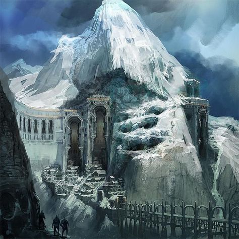 Dwarven City, Strength In Numbers, Mountain City, 8bit Art, Location Inspiration, Fantasy City, Fantasy Castle, Fantasy Setting, Fantasy Places