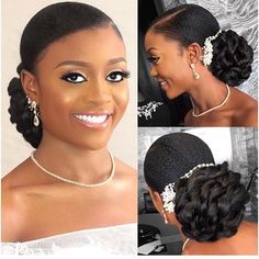 Team natural beauty. Toyosi.✨ Hair by @tasalahq. Makeup by @flawlessfacesbyjane. . Natural Hair Wedding, Black Wedding Hairstyles, Natural Wedding Hairstyles, American Hairstyles, Vintage Wedding Hair, Afrikaanse Mode, Pelo Afro, Best Wedding Hairstyles, Braut Make-up