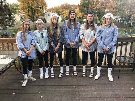 frat boy halloween costume #fratboy #fratboycostume #groupcostumes #halloween2017 Diy Frat Boy Costume, Frat Boy Costumes For Women, Frat Spirit Day Outfit, Frat Outfits Spirit Week, Frat Boy Football Theme, Frat Boy Costume Spirit Week, Frat Boy Dress Up Day, Frat Football Theme Outfit, Frat Theme Football Game