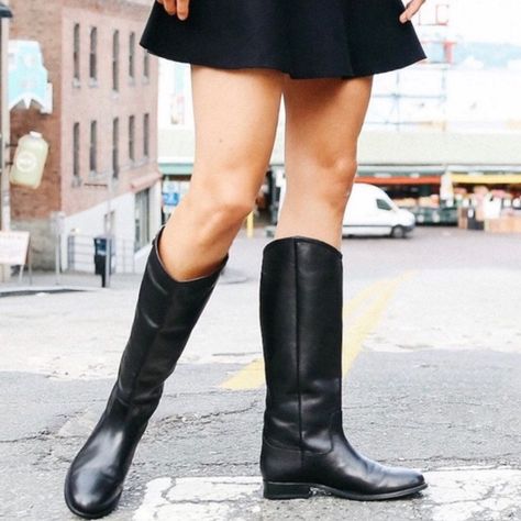 Black Frye Boots, Frye Riding Boots, Black Leather Riding Boots, Black Riding Boots, Genuine Leather Boots, Frye Boots, Riding Boot, Wide Calf Boots, Leather Riding Boots