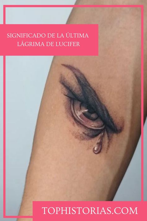 Significado de la Última Lágrima de Lucifer Lucifer Tattoo Design, Lucifer Tattoo Ideas, Lucifer Tattoo, Art Markers, Ink Inspiration, Eye Tattoo, Marker Art, Tatting, Tattoo Designs